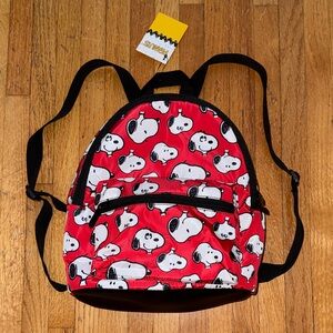 Bioworld Red Small Snoopy Backpack
